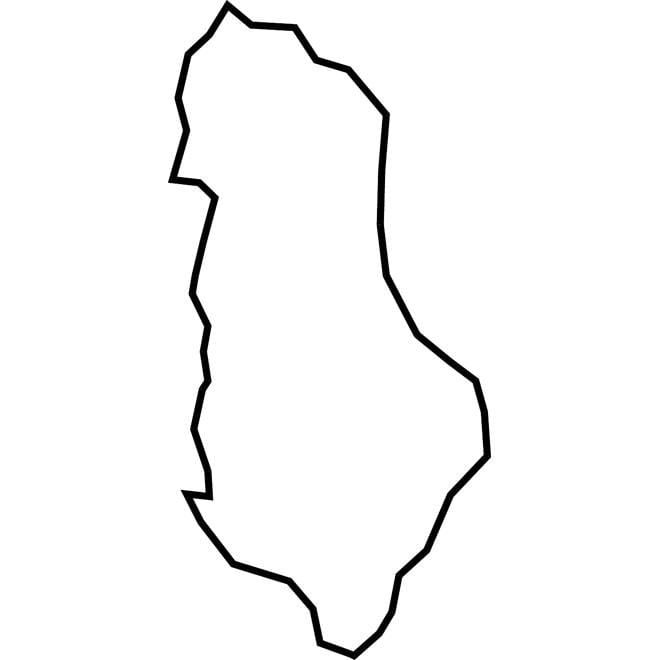 Karte von Albanien-Karte-Vektor