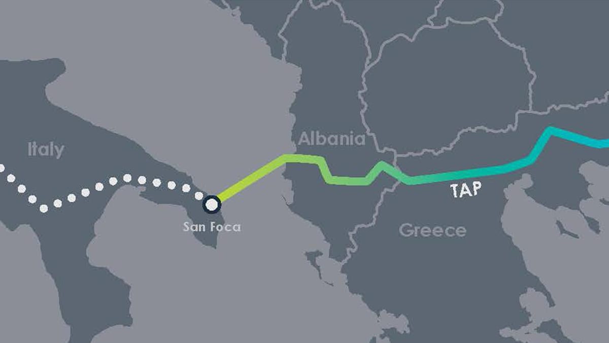 Karte Tippen Sie auf Albanien