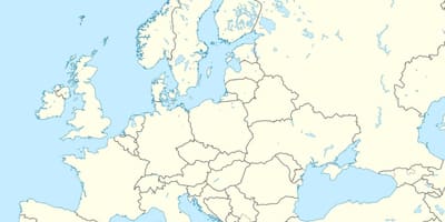 Karte von Albanien über die Europäische